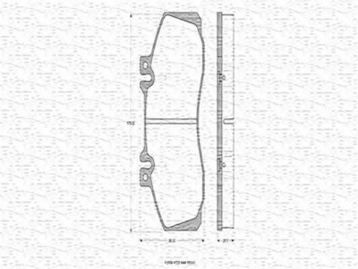 MAGNETI MARELLI 363702160248 -  Комплект тормозных колодок, дисковый тормоз